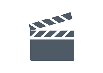 Movie clapperboard vector, Movie clapperboard icon illustration