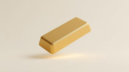gold bar on a white background