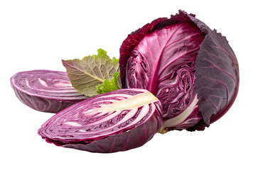 Obraz premium head of red cabbage PNG Image
