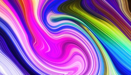 Obraz premium Abstract Molten Paint with Colorful Gradient Swirl Motion in a Vibrant and Dynamic Composition