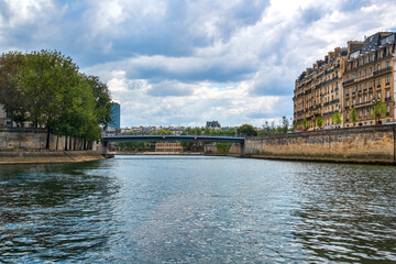 Fototapeta premium The River Seine and Paris Architecture