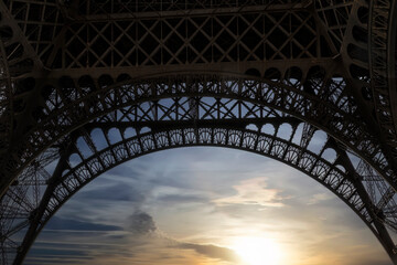Night Sky Under the Eiffel Tower in Paris, France © Ruth P. Peterkin