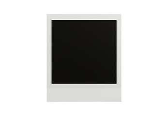 photo frame isolated on white,Blank Instant Photo Frame Isolated on White Background – Minimal Mockup Temp