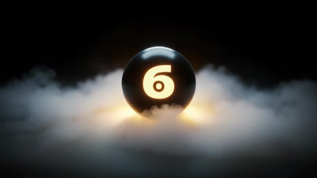 Mystical Numbers: Glowing Orbs Emerging from Fog, a Numerological Sequence Reveal