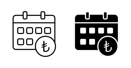 Calendar and event reminder. Event planning symbol