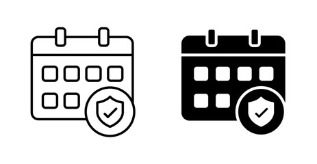 Calendar and event reminder. Event planning symbol