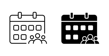 Calendar and event reminder. Event planning symbol