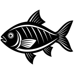 Fototapeta premium vector illustration of a fish