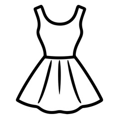 Vector image of dress