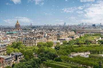 Scenic City of Paris and Les Invalides, and its Golden Dome
