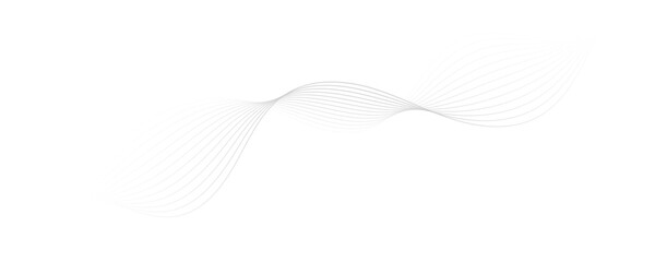 Abstract white and gray background. Abstract linear flowing particles future technology concept abstract wave curve lines banner.  