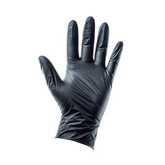 black gloves isolated on white