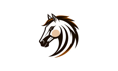 Stylized Horse Head Logo – Dynamic Lines and Modern Equine Design