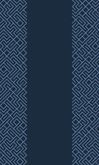 Background seamless pattern blue line abstract on dark blue color. Copy and negative space