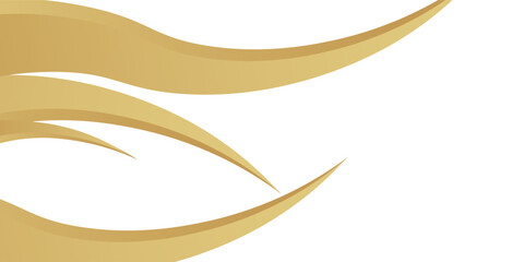 gold wave curve, golden wave corner shape for element, stripes ribbon golden graphic, striped gold. wave abstract geometric. poster in bussines.