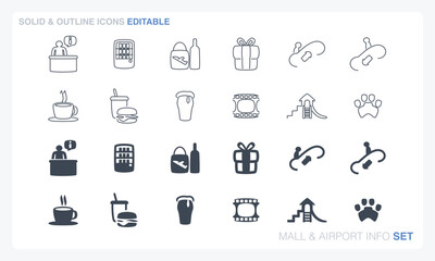 Fototapeta premium Mall & Airport Info