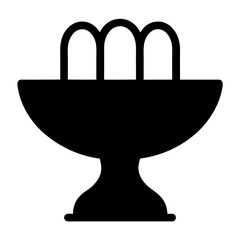 Obraz premium silhouette of a water-fountain