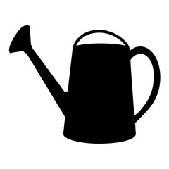 Obraz premium Simple Watering Can Silhouette Image for Gardening and Horticulture Projects