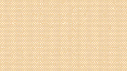 Beige halftone dot pattern background. Seamless vintage pop art texture with retro polka dot style. Ideal for creative prints and modern design work.
