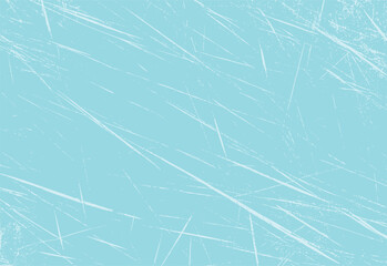 Sky blue scratched grunge texture background. Random diagonal lines with distressed paint effect. Ideal for retro design and artistic backdrops.