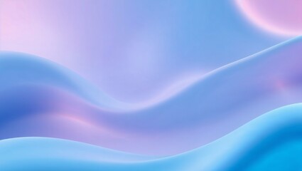 Abstract image with smooth, wavy forms. Shades of purple, pink, and blue create a gentle gradient, perfect for a background.