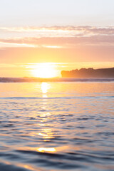 sunset over the sea