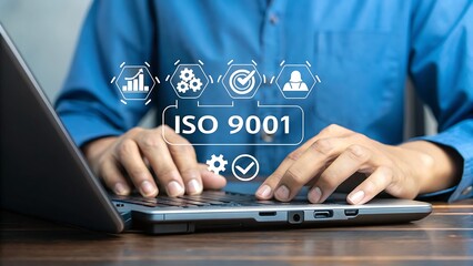 Achieving Excellence: Demonstrating Process Improvement, Quality Control, and Organizational Efficiency with a Laptop Keyboard in Business Environment.