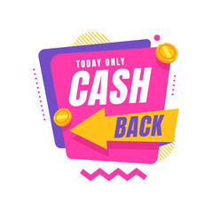 Cashback Promotion: A vibrant and eye-catching graphic advertisement showcases the cash back offer. Designed with bold text and a clear call to action, the image aims to promote customer incentives.