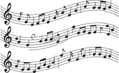 Fototapeta premium Three Abstract Flowing Shapes on White Background organic smooth