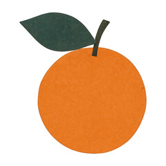PNG Minimalist orange fruit illustration.