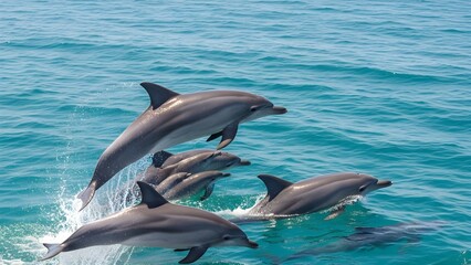 Fototapeta premium dolphin in the water