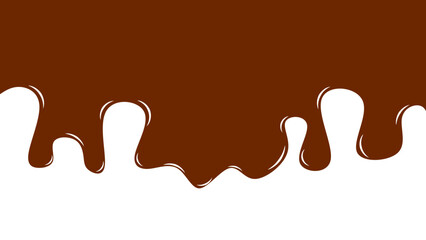 melted chocolate dripping on white background, chocolate melted wave Background. chocolate fluid background. chocolate liquid.