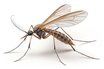 Fototapeta premium mosquito isolated on white background.