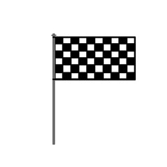 Simple doodle illustration race flag inspired by icon race white and black colors that can be use for social media, wallpaper, sticker, banner, t-shirt,  e.t.c.