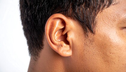 Obraz premium Close-up of a person's ear