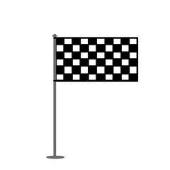 Simple doodle illustration race flag inspired by icon race white and black colors that can be use for social media, wallpaper, sticker, banner, t-shirt,  e.t.c.