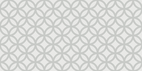 Seamless green geometric lattice pattern vector