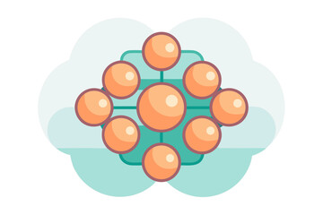 Soft Blobs Cluster Rounded Organic Flow