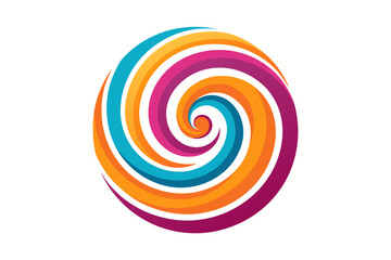 spiral wave element psychedelic stripes effect