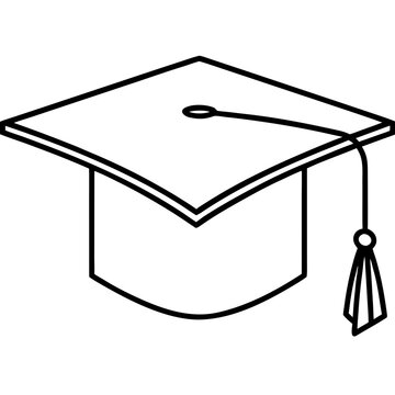 recommend clip art: Graduation cap graduation cap line art vector illustration 