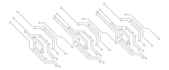 Abstract Technology Background, grey circuit board pattern, microchip, power line, blank space