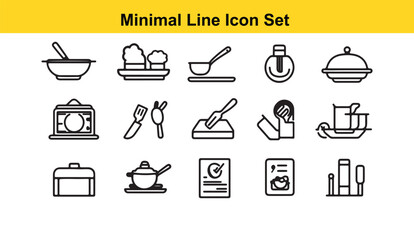  Communication & Social Media Minimal Line Icons