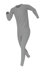 Grey t shirt and leggings. vector	