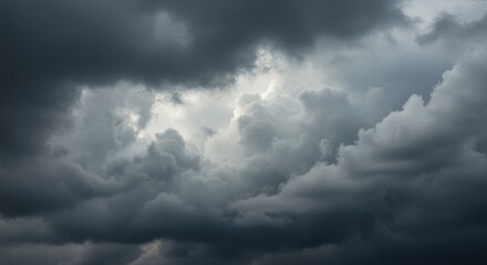 Fototapeta premium Dark and Dramatic Storm Cloudscape