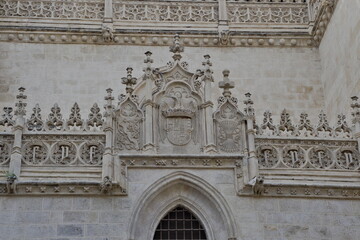 Coat of arms of the Catholic Monarchs of the Cathedral of Granada.