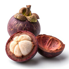 A single dried mangosteen peel piece, known for its antioxidant-rich properties