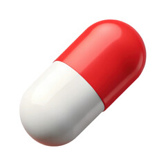 Red and white capsule pill medication drugs antibiotics vitamins healthcare pharmaceutical supplement remedy
