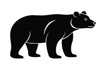 bear standing vector icon