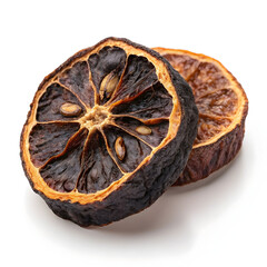 A single dried slice of Garcinia Cambogia, known for its sour flavor and weight