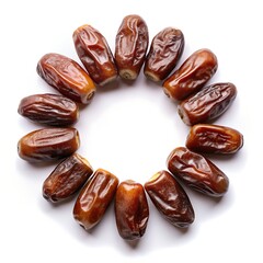 Dates Minimalist Geometric Food Arrangement Photo